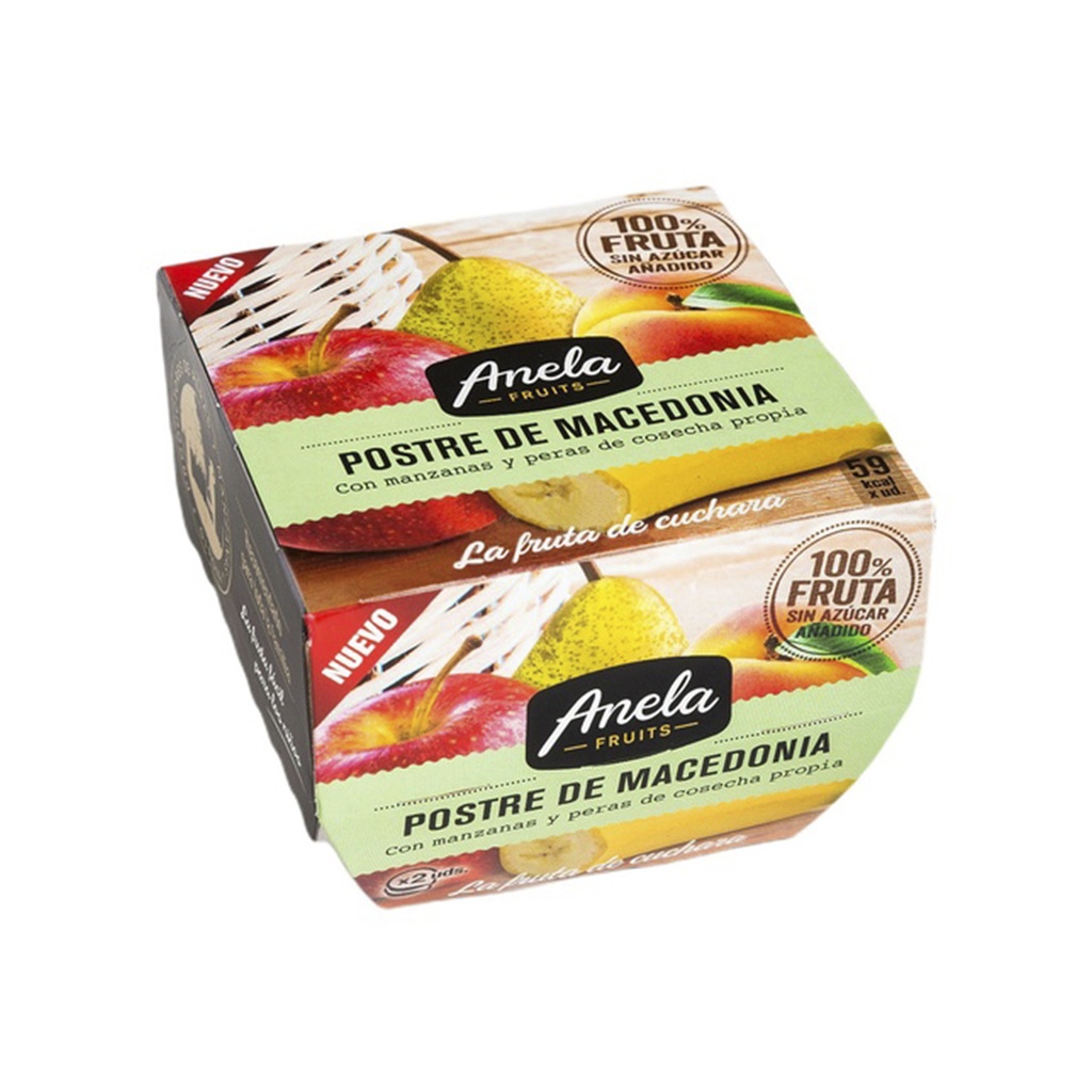 ANELA FRUITS Postre de macedonia 2x100gr