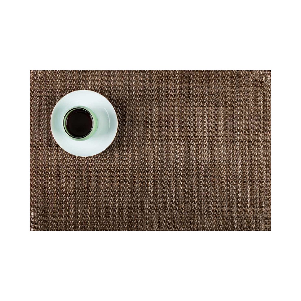 Doyle de PVC carmelita tejido a cuadros 45x33cm