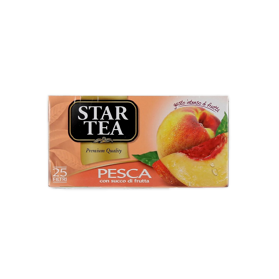 STAR TEA Té negro con aroma de melocotón 25x1.7gr