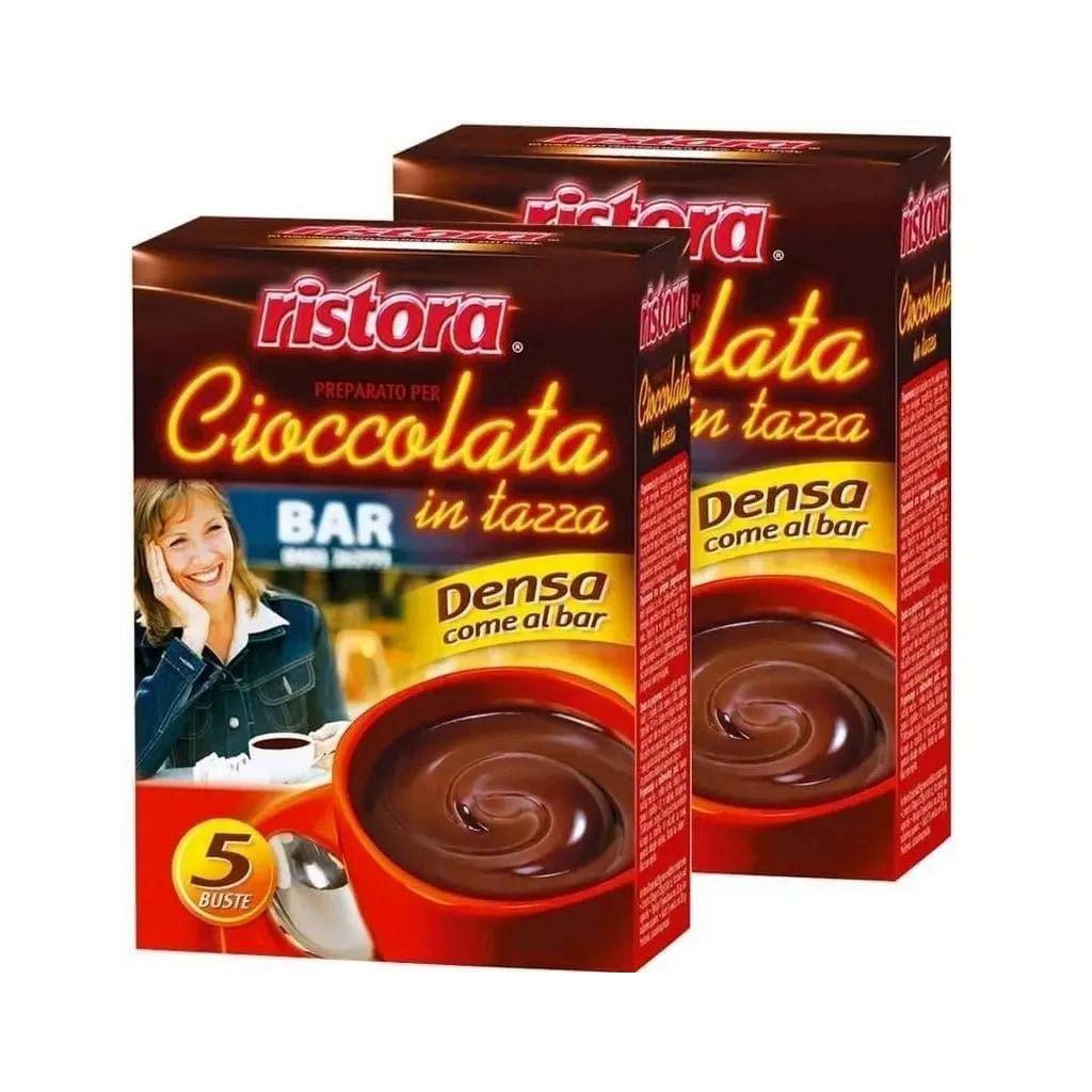 Preparación P/Bebida Caliente de Chocolate Denso y Cremoso RISTORA (5 x 25g)