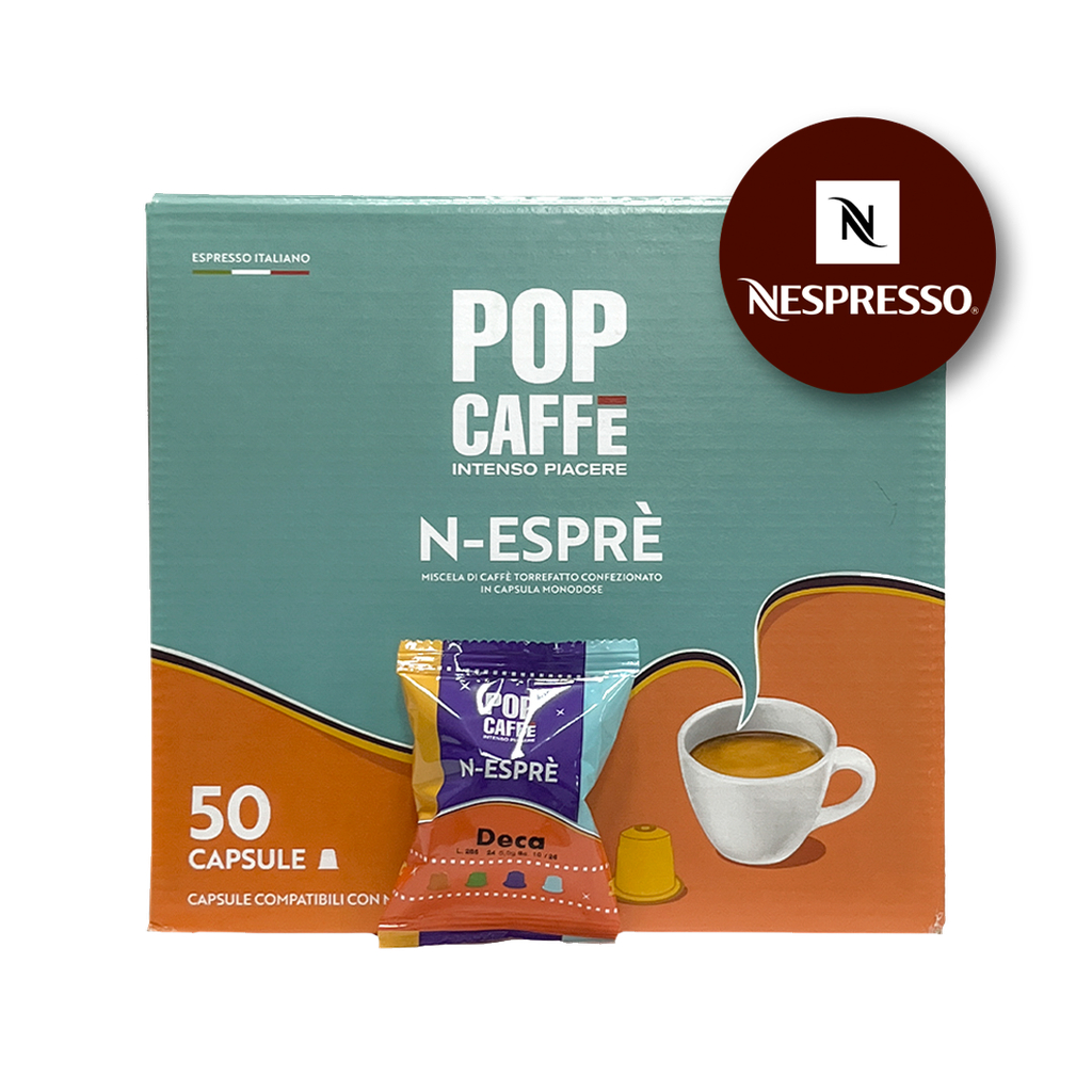 POP CAFFE Cápsulas N-Esprè mezcla descafeinada 50x5.5gr