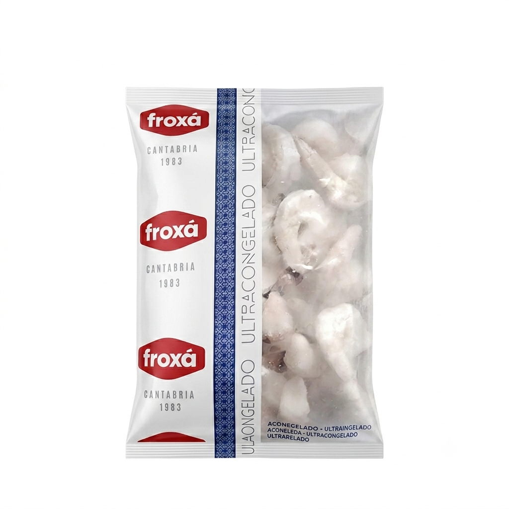 FROXÁ Cola de langostino vannamei pelada devenada 16/20 1kg