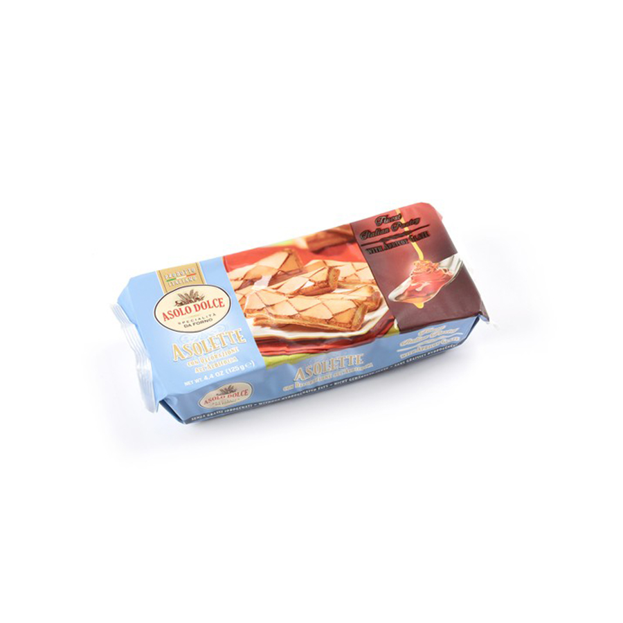 ASOLO DOLCE ASOLETTE Dulce de hojaldre glaseado de albaricoque 125gr