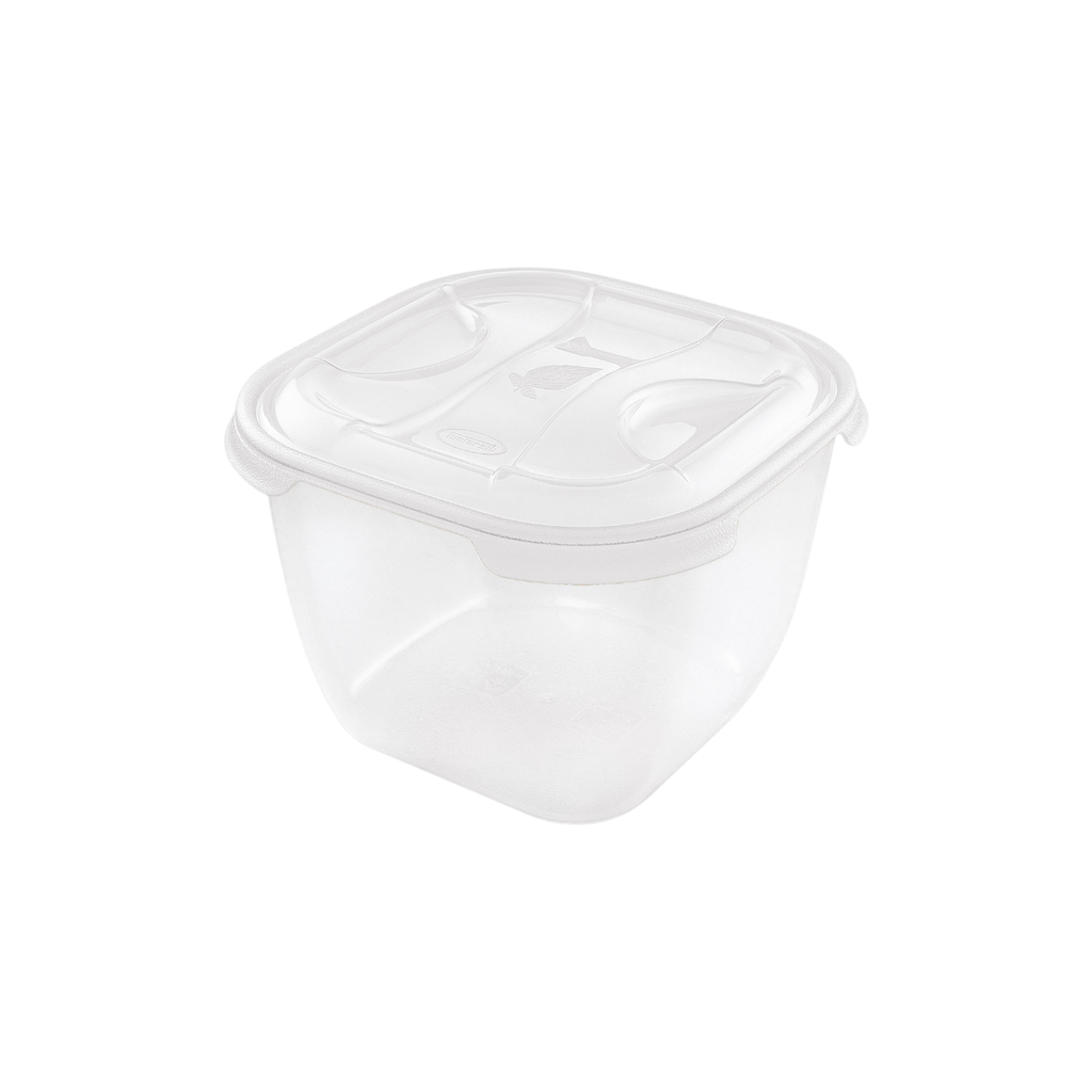 Contenedor Plástico P/Alimento Cuadrado C/Tapa 3L TONTARELLI