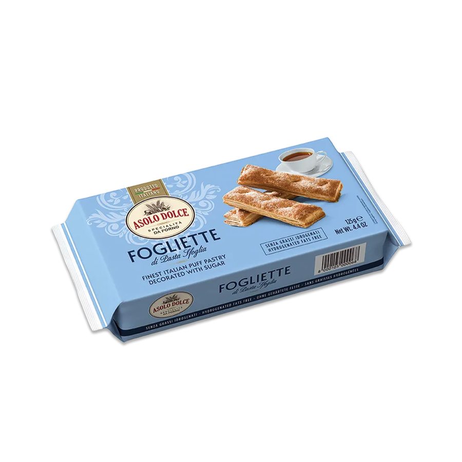 ASOLO DOLCE FOGLIETTE Dulce de hojaldre 125gr
