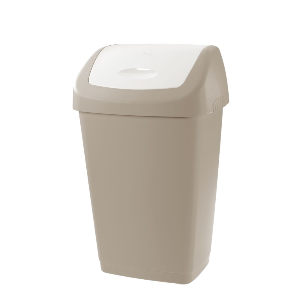 TONTARELLI AURORA Cesto plástico con tapa abatible 50L