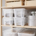 Caja, transparente SAMLA