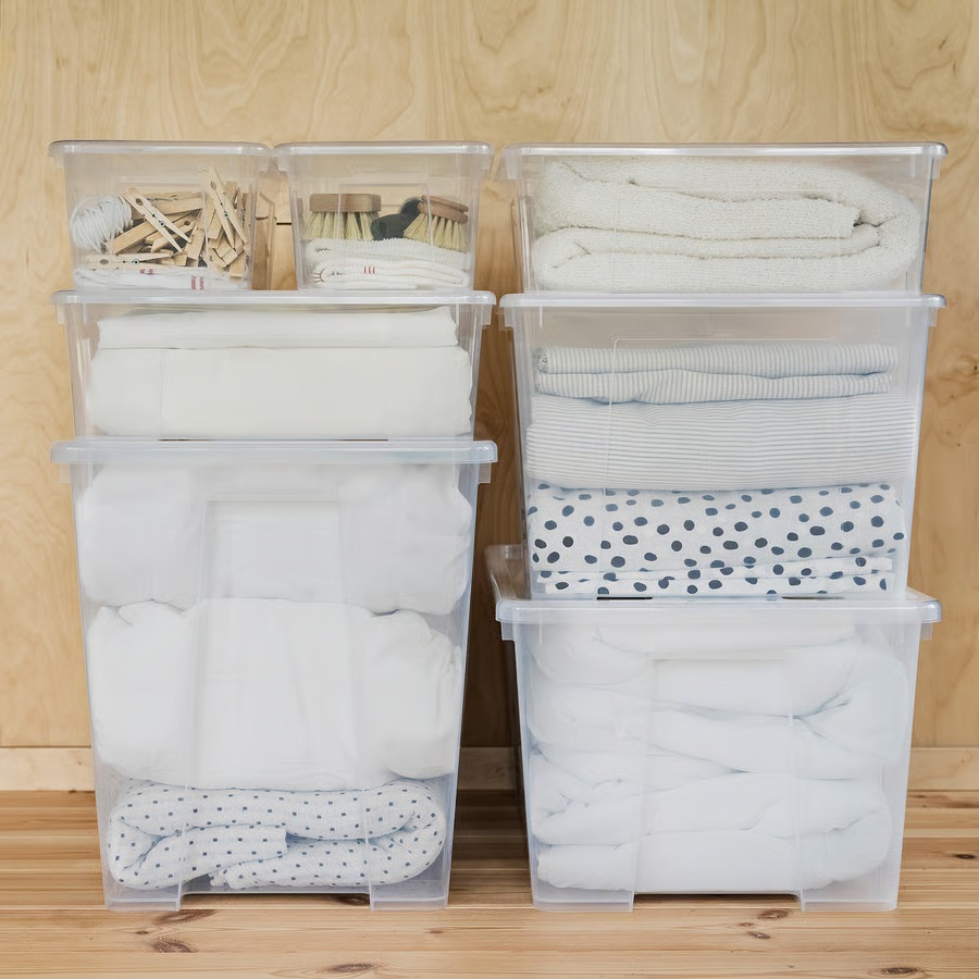 Caja, transparente, 22L SAMLA