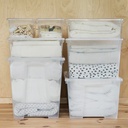 IKEA Caja C/Tapa Transparente (56x39x28cm)/45l SAMLA