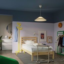IKEA Lámpara Colgante Plisado C/Montura Blanca HAVSDJUP/KUDDLAVA (59cm)