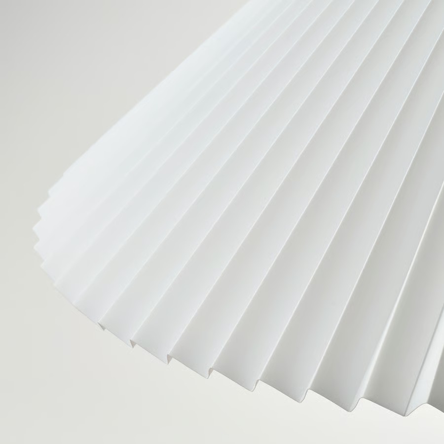 IKEA Lámpara Colgante Plisado C/Montura Blanca HAVSDJUP/KUDDLAVA (59cm)