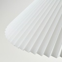 IKEA Lámpara Colgante Plisado C/Montura Blanca HAVSDJUP/KUDDLAVA (59cm)