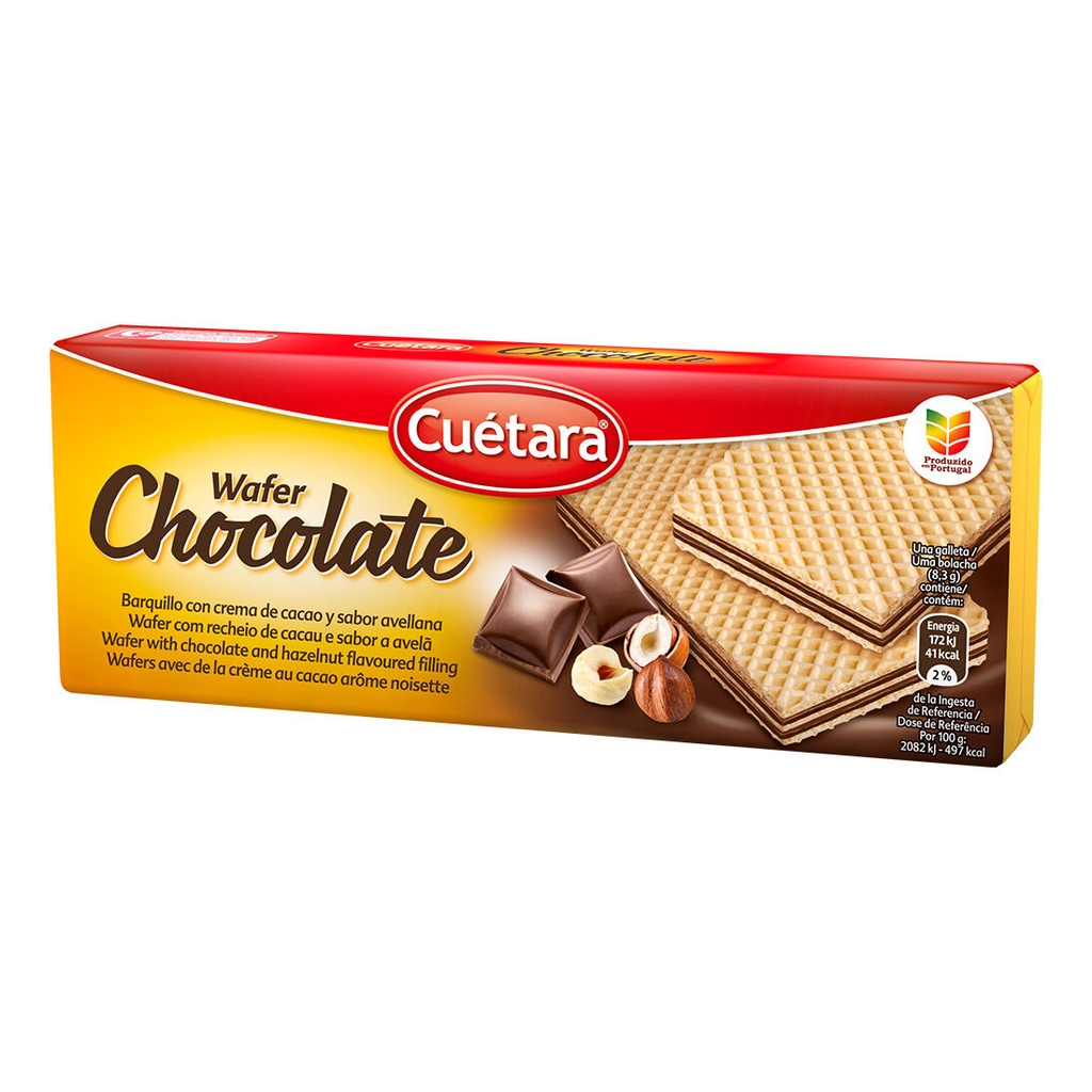 Wafer(Barquillo) sabor Chocolate CUÉTARA (150g)