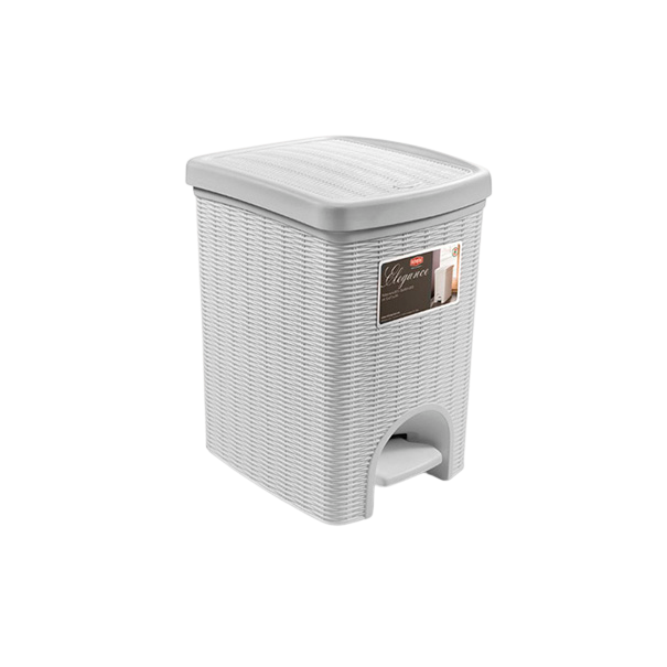 Cesto Plástico C/Tapa y Pedal ELEGANCE STEFANPLAST (20L)