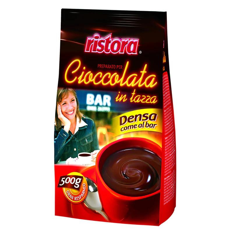 Preparación para Bebida Caliente de Chocolate Denso y Cremoso RISTORA (500g)