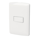 Placas con 1 interruptor 3 vías, línea italiana armada