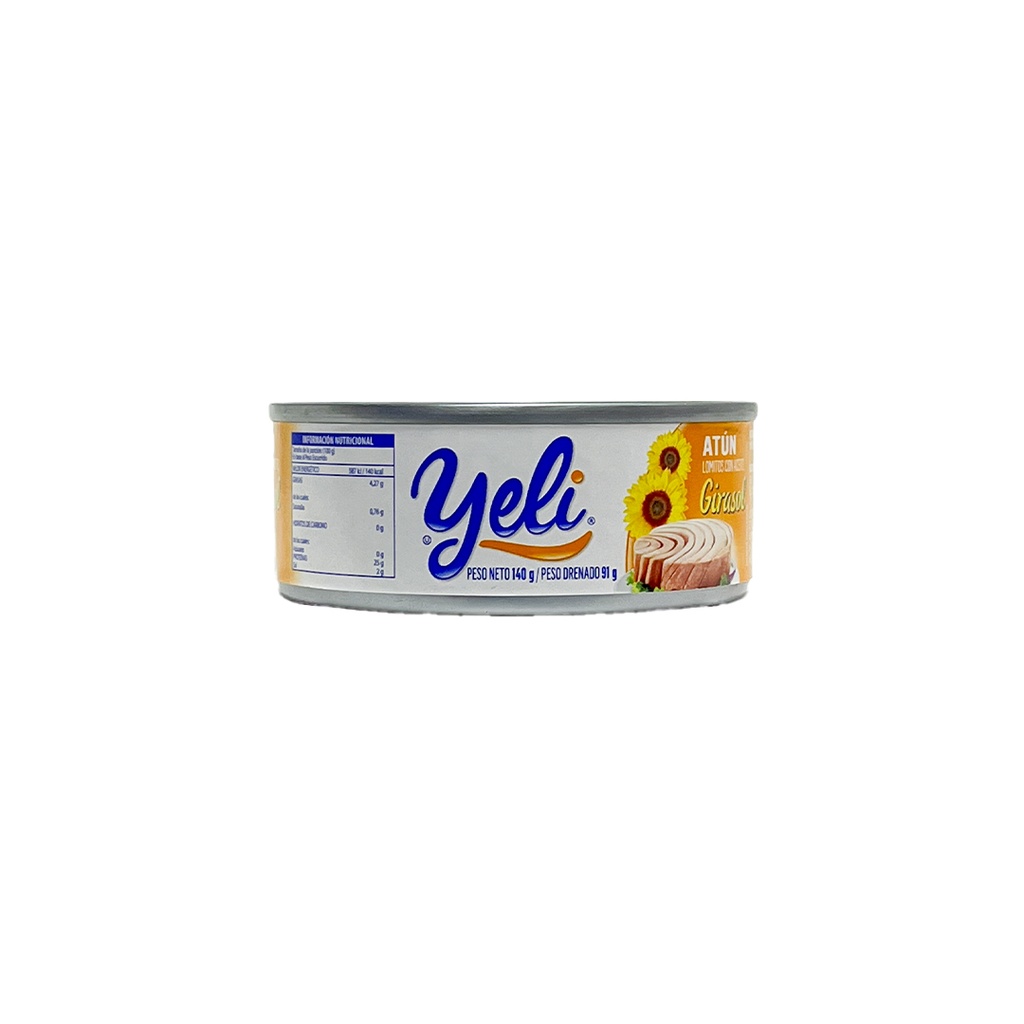 Atún Lomos Sólido en Aceite de Girasol YELI (Lata 140g)