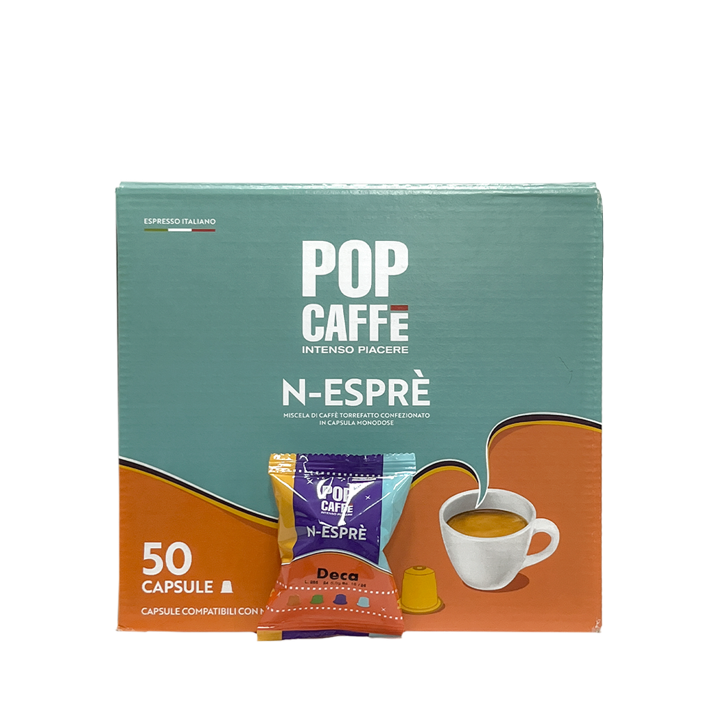 Cápsulas N-Esprè Mezcla Descafeinada POP CAFFE (50 x 5.5g)