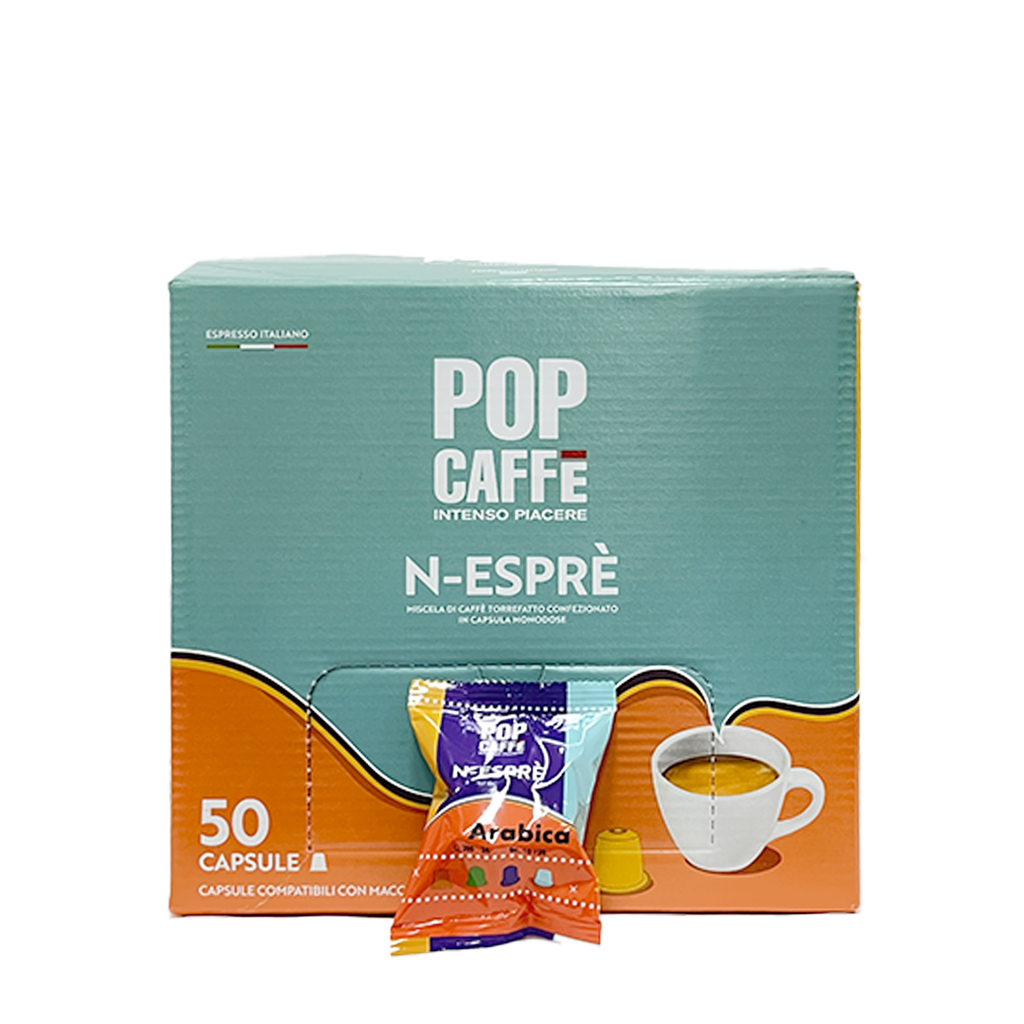 Cápsulas N-Esprè Mezcla Arábica POP CAFFE (50 x 5.5g)