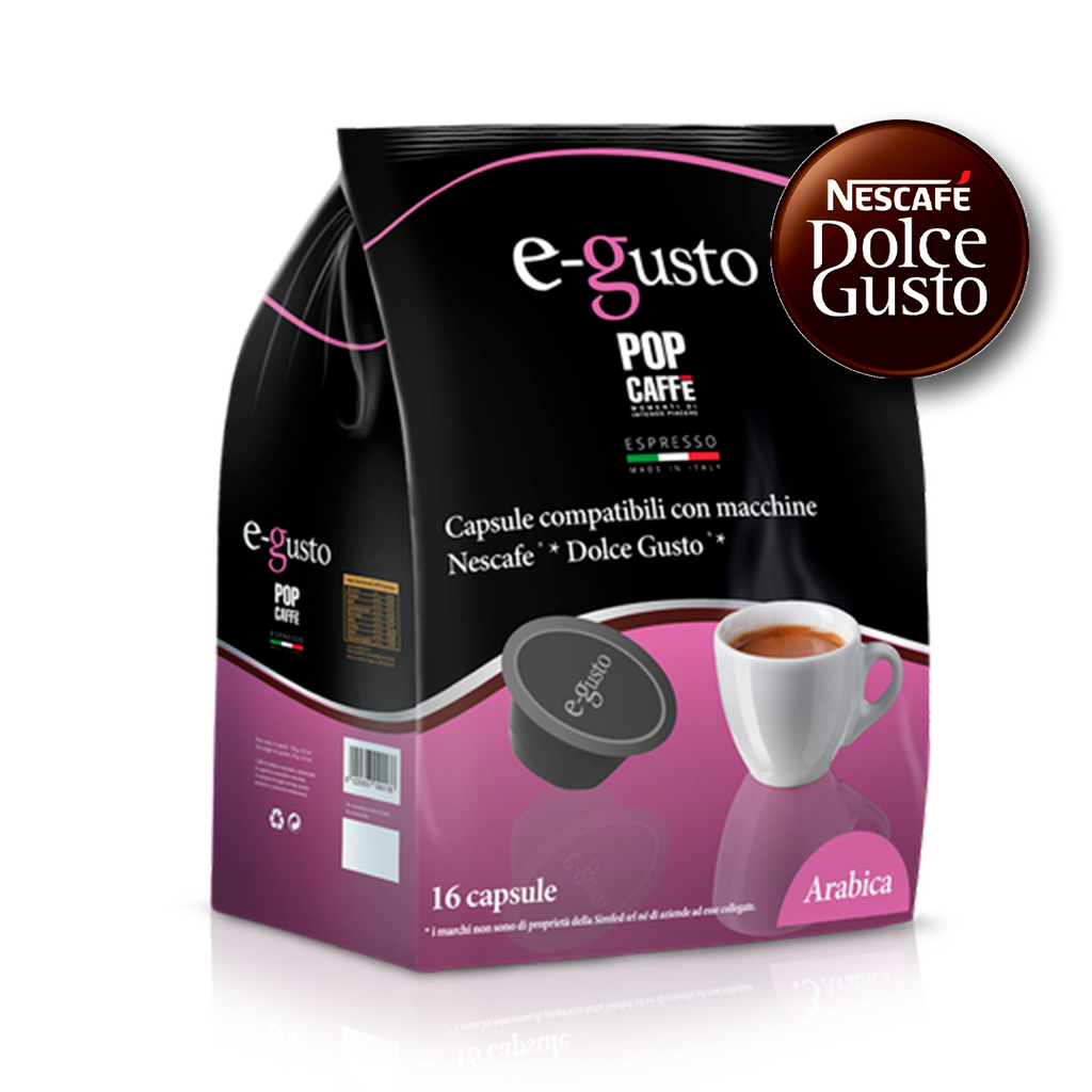 Cápsulas E-Gusto Mezcla Arábica POP CAFFE (48 x 7g)
