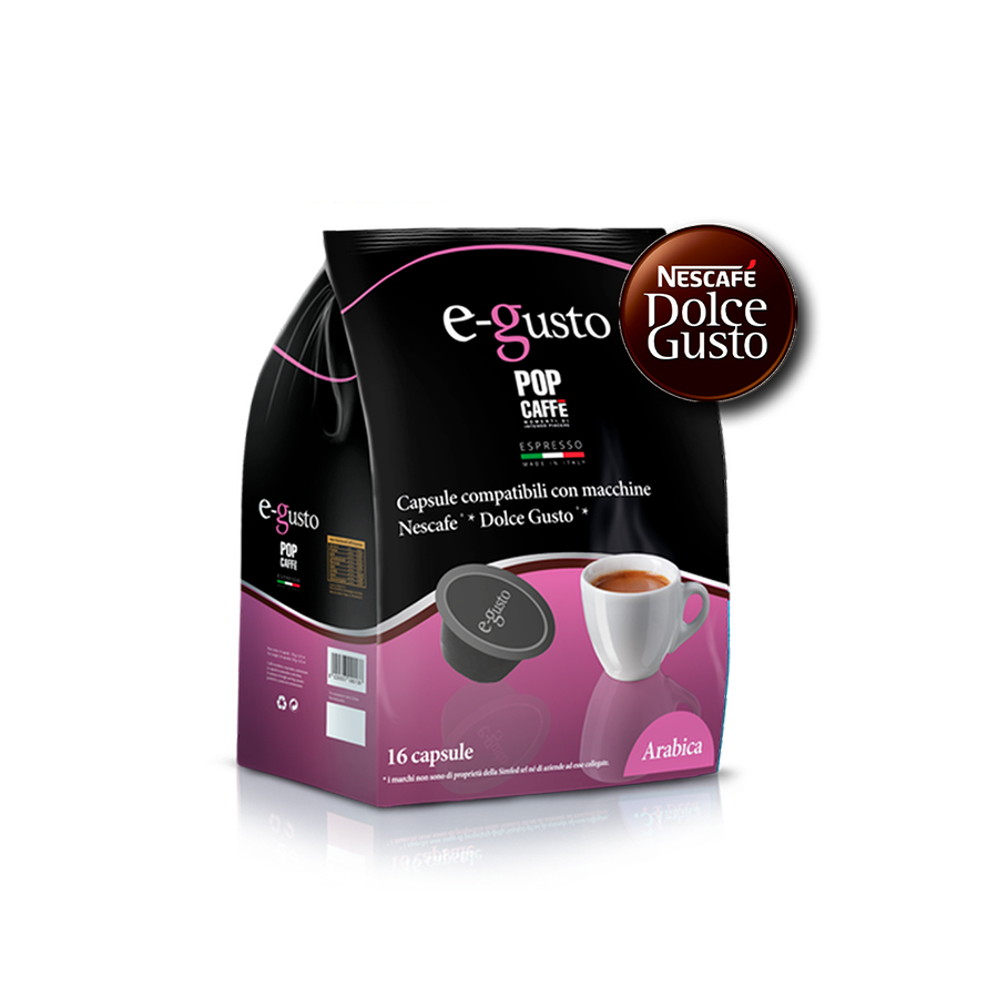 Cápsulas E-Gusto Mezcla Arábica POP CAFFE (48 x 7g)