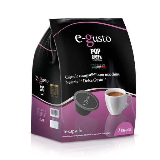 Cápsulas E-Gusto Mezcla Arábica POP CAFFE (48 x 7g)