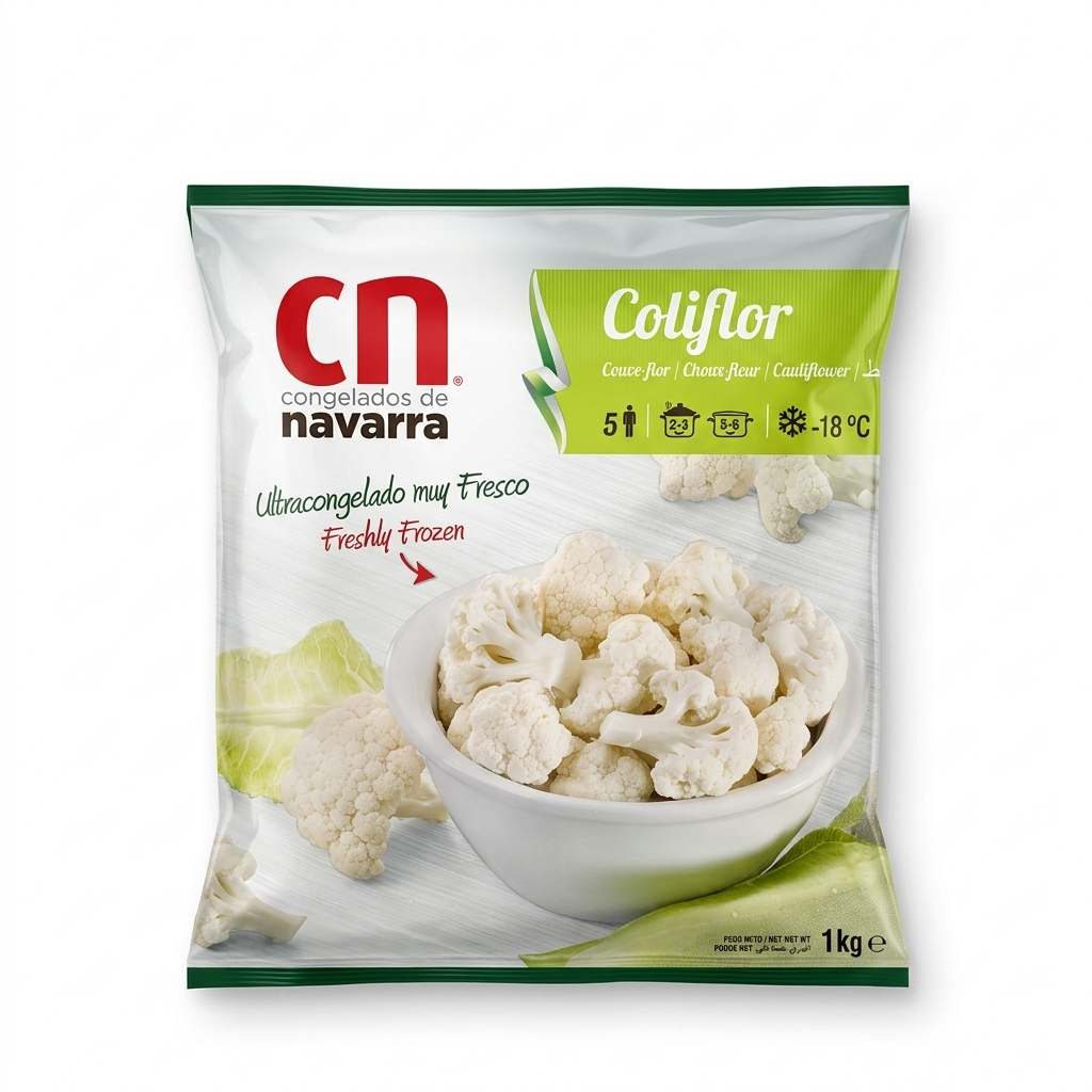 Coliflor 40/60 CONGELADOS NAVARRA (1kg)