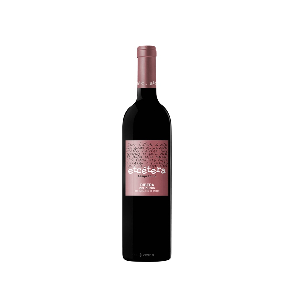 Vino Tinto Tempranillo ETCETERA RIBERA DEL DUERO (750ml)