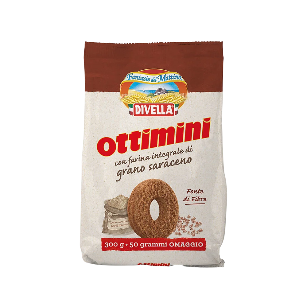 Galleta OTTIMINI Integral de Trigo Sarraceno DIVELLA (350g)