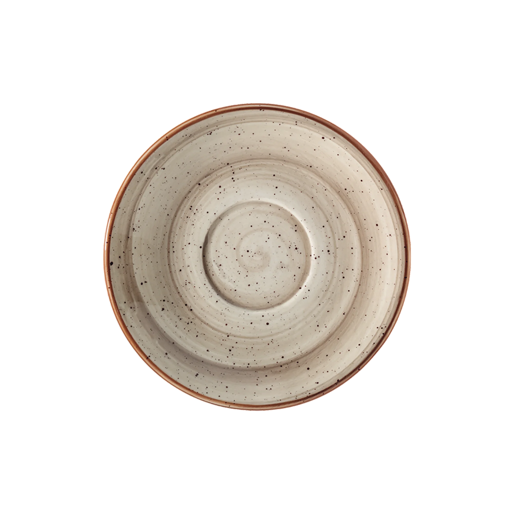 Plato P/Taza de Café C/Leche de Porcelana (16cm) TERRAIN BANQUET BONNA