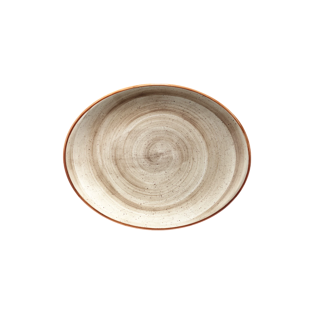Plato Oval de Porcelana (31x12cm) TERRAIN MOOVE BONNA