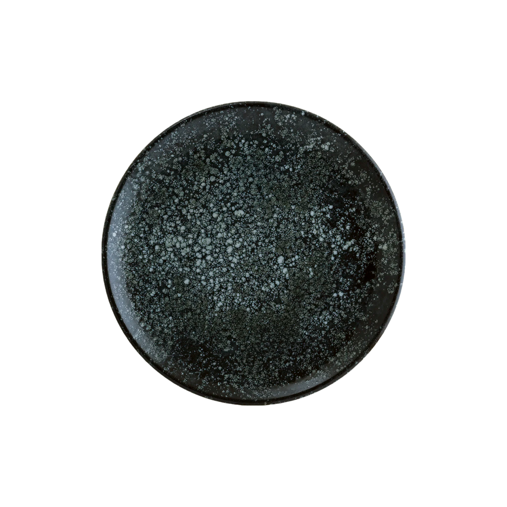 Plato Llano de Porcelana (25cm) COSMOS BLACK GOURMET BONNA