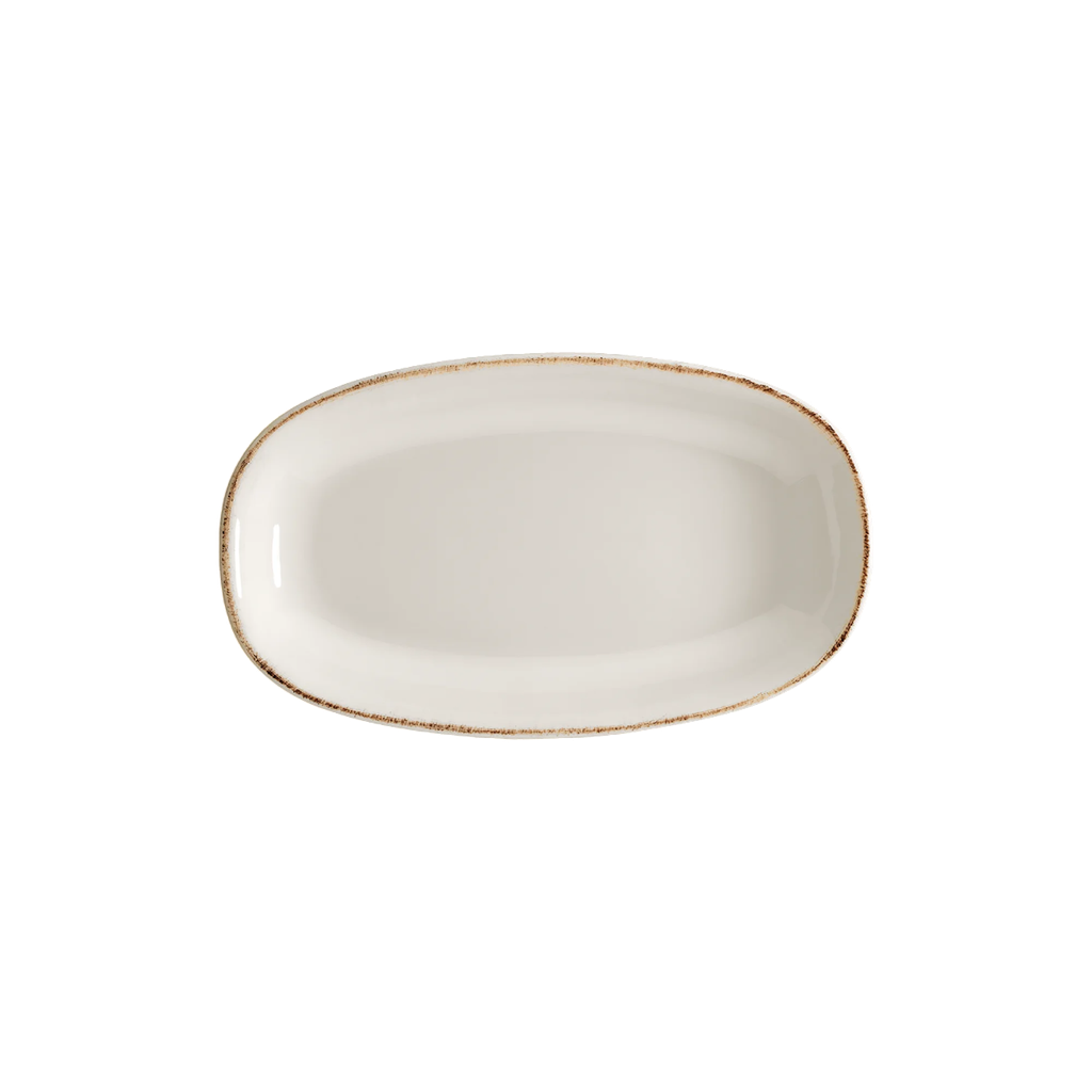 Plato Oval de Porcelana (24x14cm) RETRO GOURMET BONNA