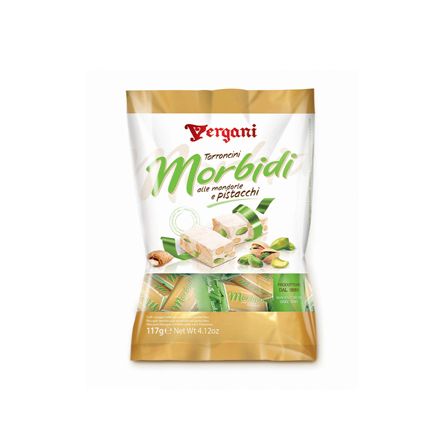 Turrón Blando de Almendra y Pistacho VERGANI (117g)