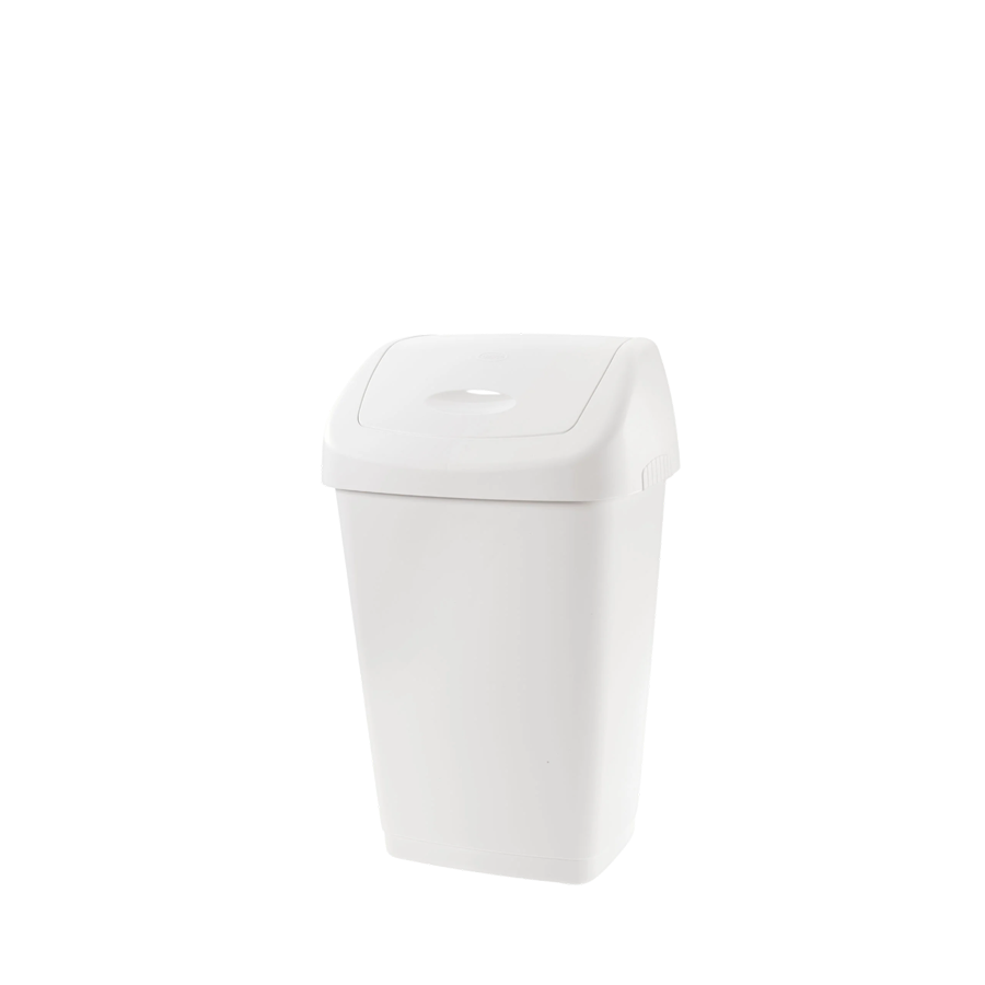 TONTARELLI AURORA Cesto plástico con tapa abatible 25L