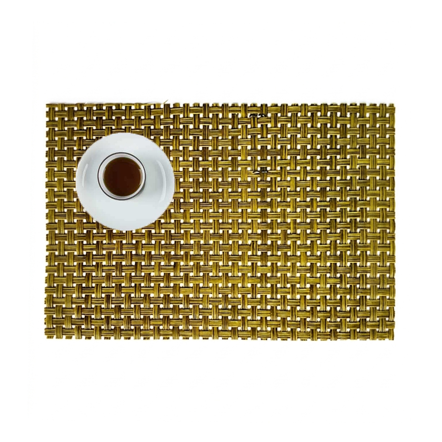 Doyle de PVC Color Verde Hierba Tejido a Cuadros (45x33cm)