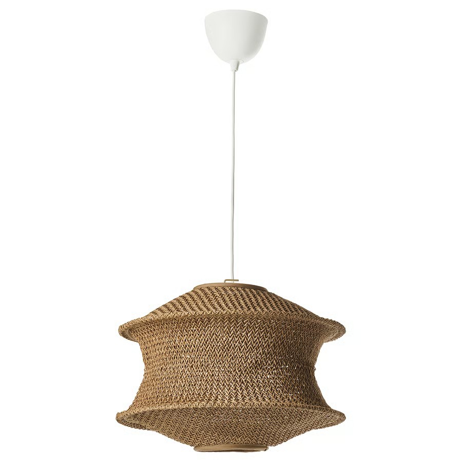 IKEA Lámpara Colgante C/Montura Blanca BLÅSTÅNG/HAVSDJUP (45cm)
