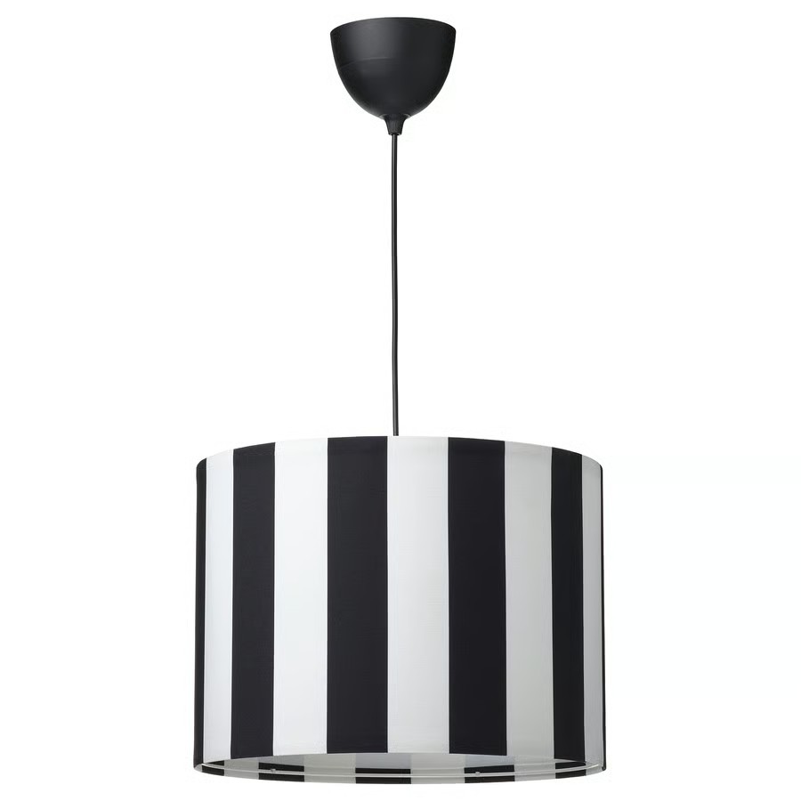 IKEA Lámpara Colgante Blanco/Negro RINGSTA/HAVSDJUP (42cm)