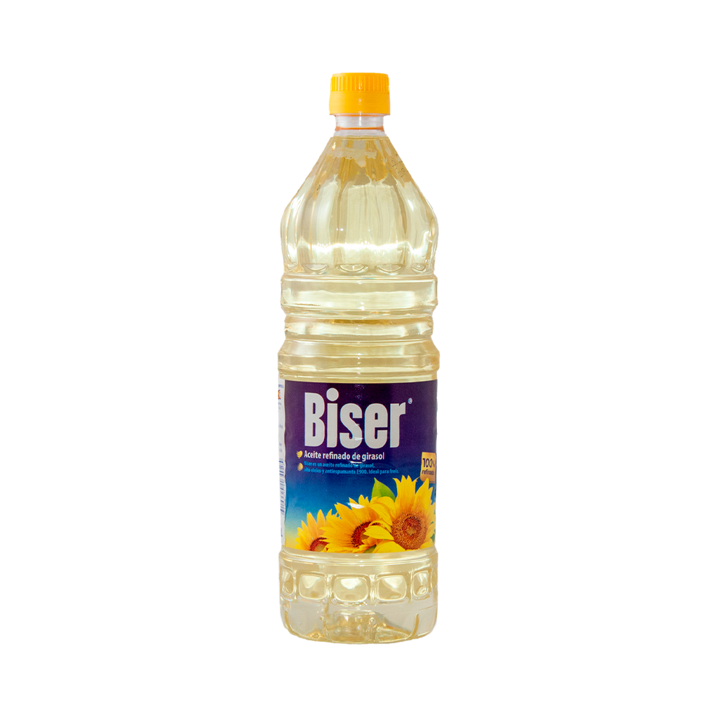 Aceite Vegetal de Girasol BISER (1L)