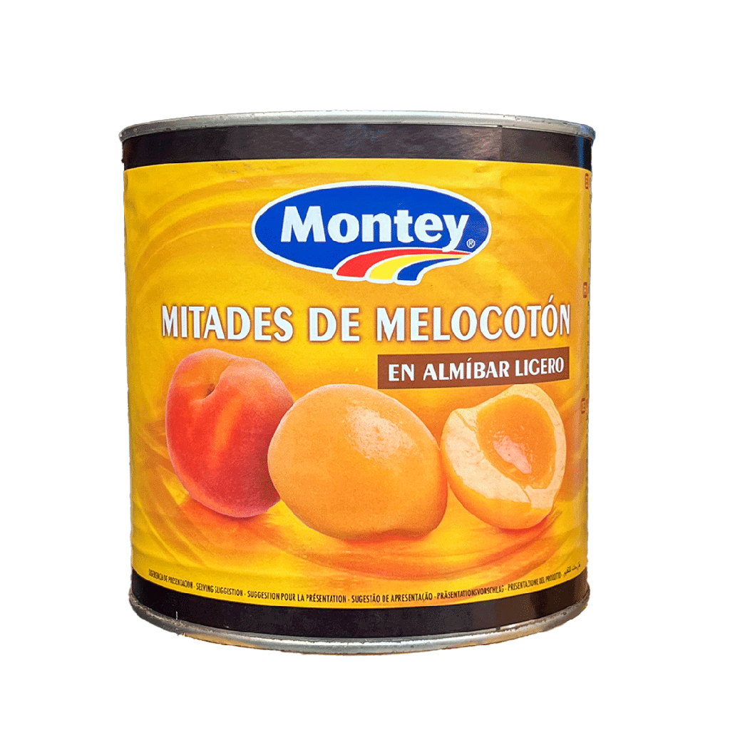 Mitades de Melocotón en Almíbar Ligero MONTEY (3kg)