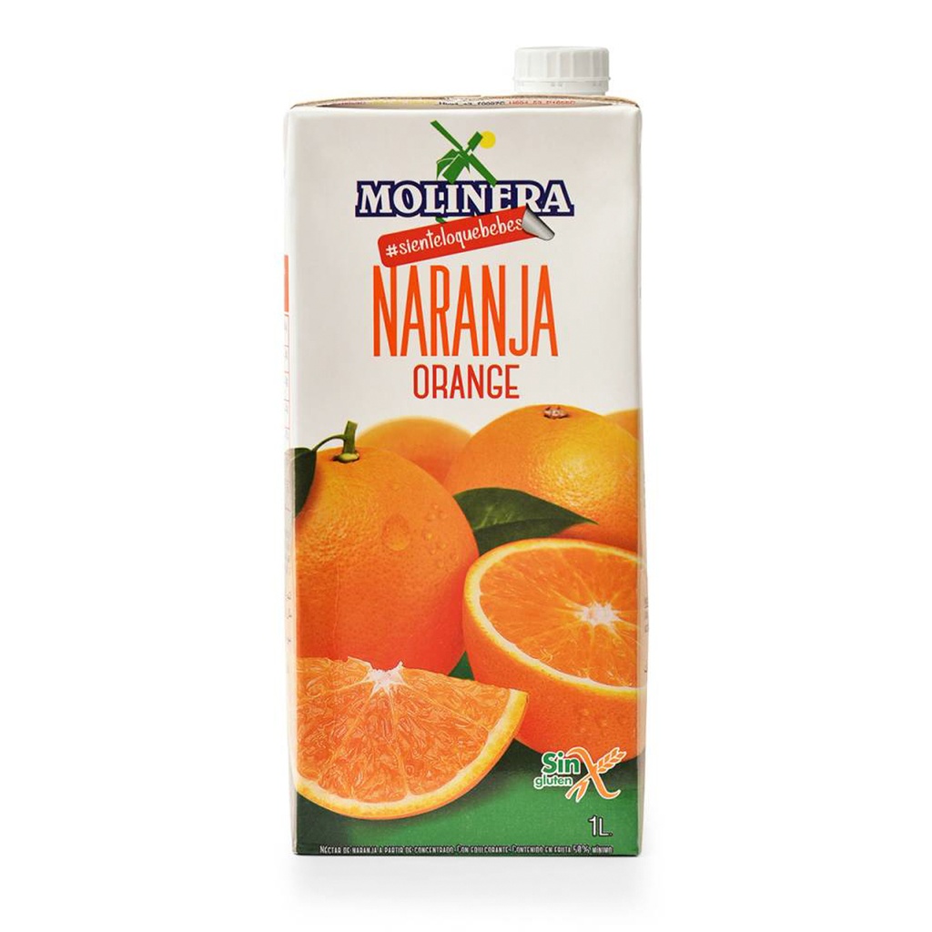Néctar de Naranja S/Azúcar MOLINERA (1L)