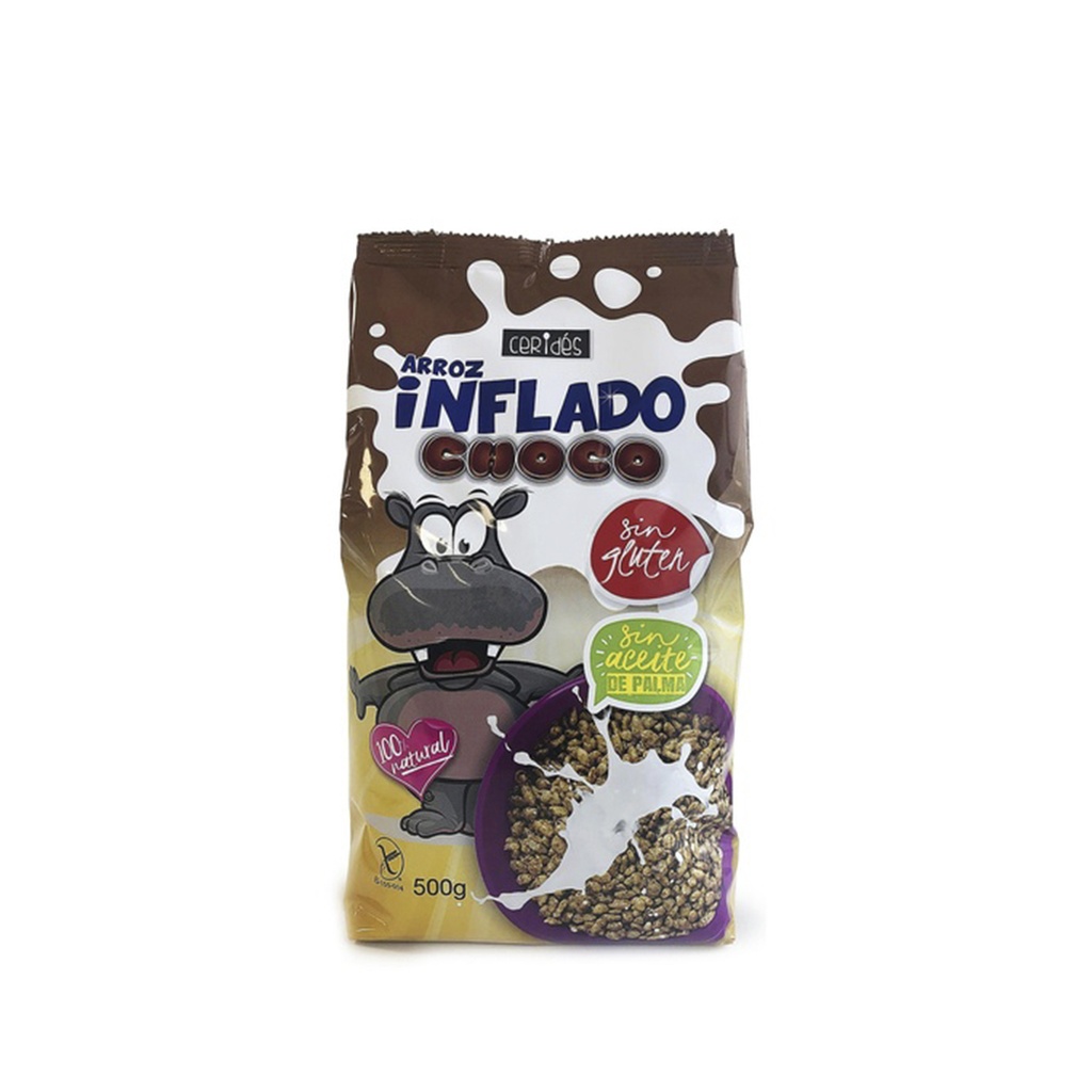 Cereal de Arroz Inflado Choco CERIDÉS (500g)