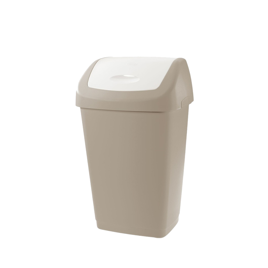 TONTARELLI AURORA Cesto plástico con tapa abatible 50L
