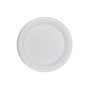 Plato Biodegradable en Pulpa de Caña Redondo 23cm (125u)