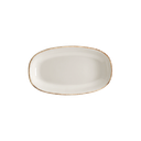 Plato Oval de Porcelana RETRO GOURMET BONNA (24x14cm)