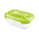 Contenedor Plástico, Alimento, Rectangular C/Tapa 3L TONTARELLI